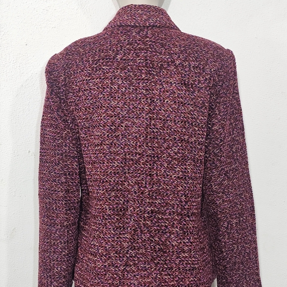 Liz Baker Women's Burgundy Blazer - Picture 3 of 13